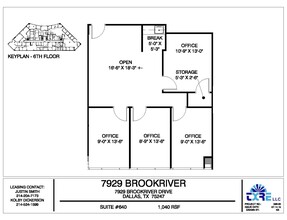 7929 Brookriver Dr, Dallas, TX for rent Floor Plan- Image 1 of 1