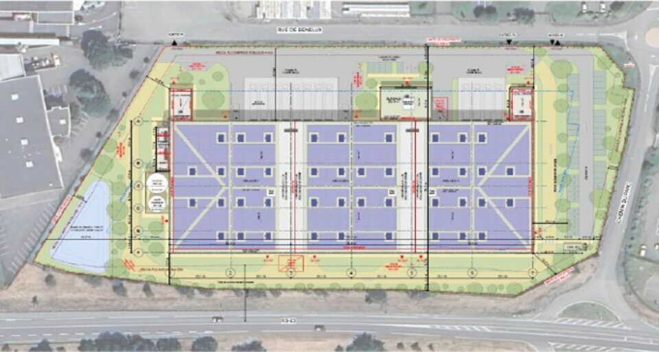 1 Rue Du Bénélux, Lespinasse to rent - Site Plan - Image 2 of 2
