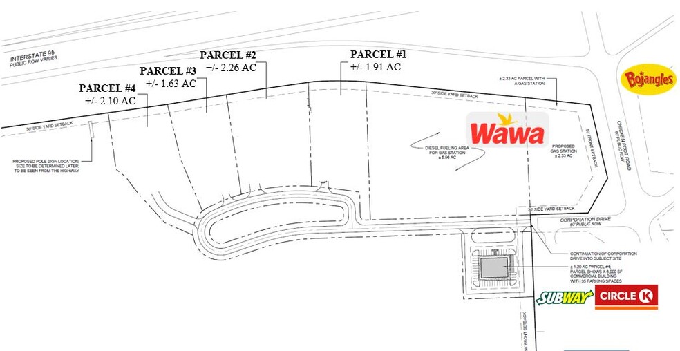 Chicken Foot Road, Hope Mills, NC for sale - Site Plan - Image 2 of 2