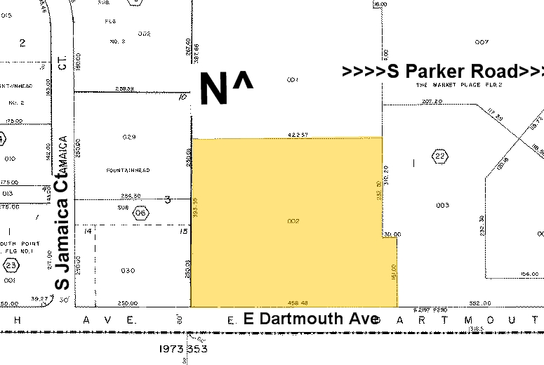 3033 S Parker Rd, Aurora, CO for rent - Plat Map - Image 2 of 11