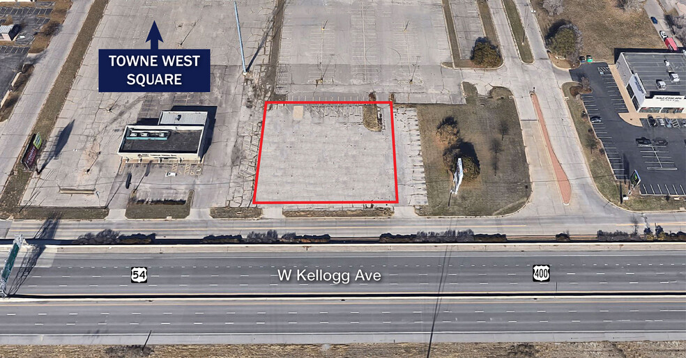 4702 W Kellogg Dr, Wichita, KS for sale - Aerial - Image 1 of 2