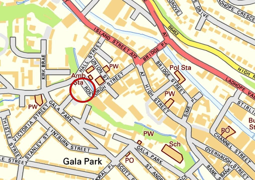 Land Burns Mill, Roxburgh St, Galashiels for sale Primary Photo- Image 1 of 1