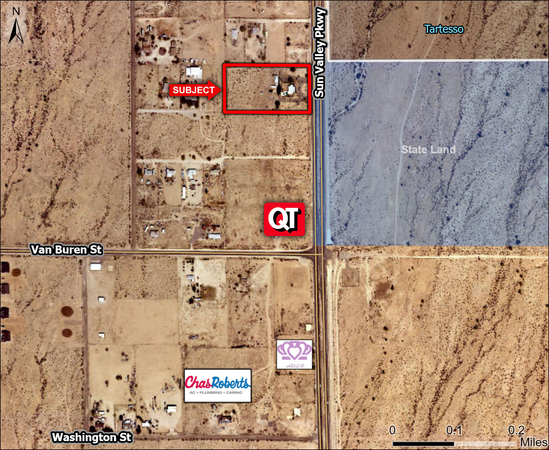 Sun Valley Parkway & Van Buren Street, Buckeye, AZ for sale Aerial- Image 1 of 5