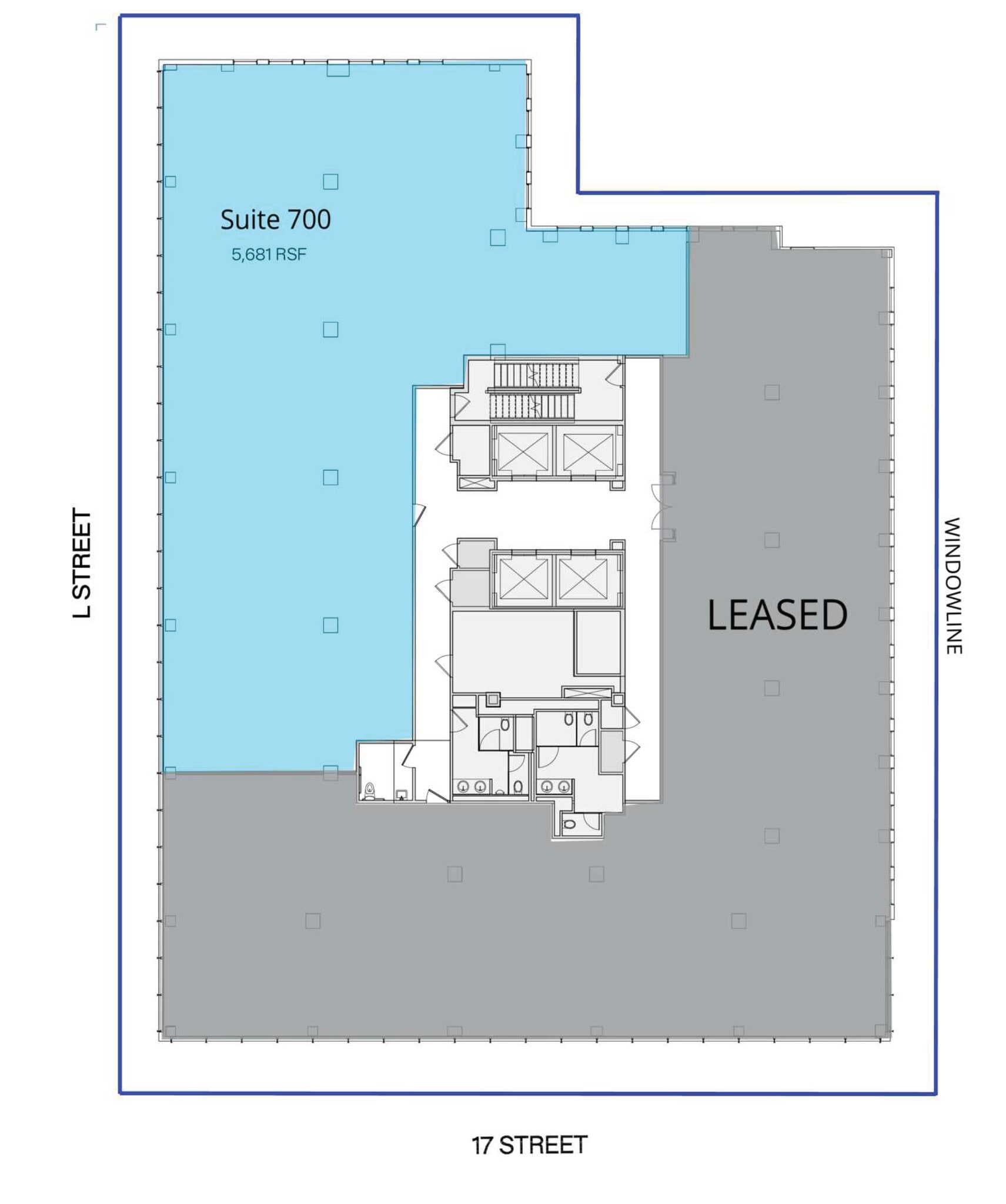 1660 L St NW, Washington, DC to rent Floor Plan- Image 1 of 4