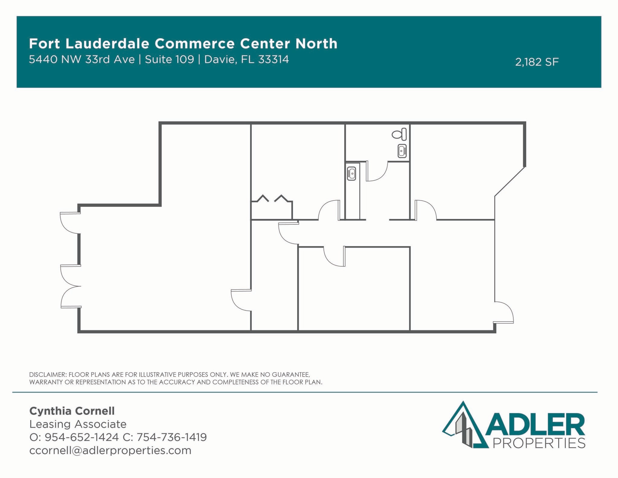 5440 NW 33rd Ave, Fort Lauderdale, FL to rent Floor Plan- Image 1 of 9