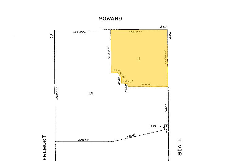 301 Howard St, San Francisco, CA for rent - Plat Map - Image 2 of 5