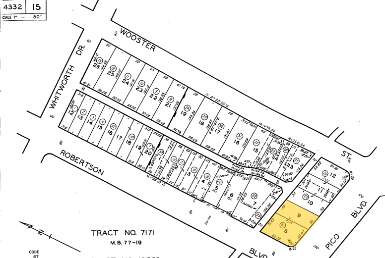 8771-8783 W Pico Blvd, Los Angeles, CA for rent - Plat Map - Image 3 of 32