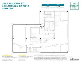 261 S Figueroa St, Los Angeles, CA for rent Floor Plan- Image 1 of 7