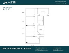 11931 Wickchester Ln, Houston, TX for rent Floor Plan- Image 1 of 2