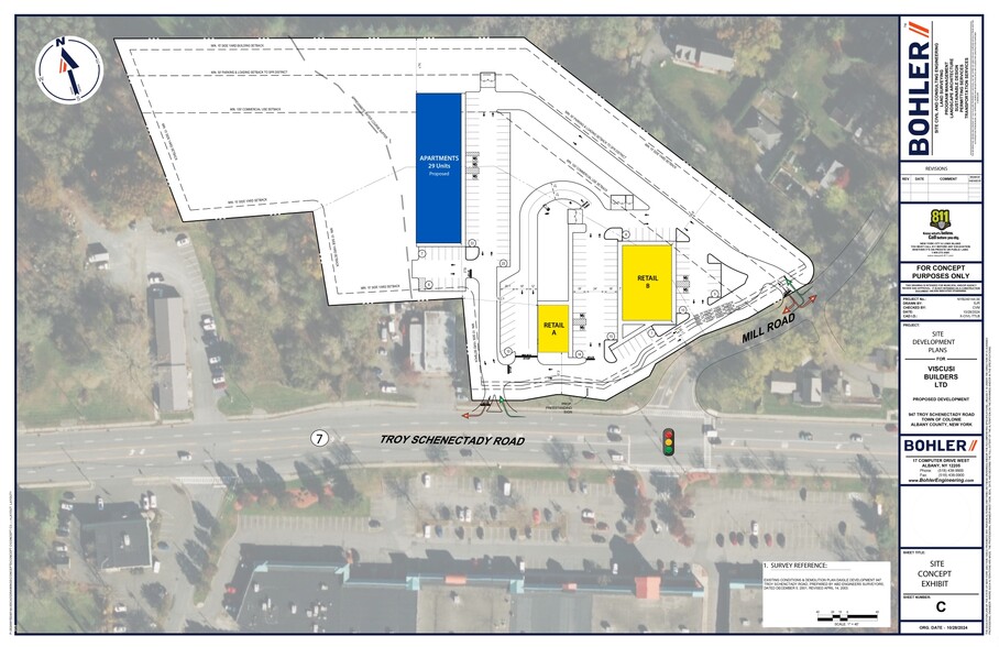 2 Mill Rd, Latham, NY for rent - Site Plan - Image 2 of 4