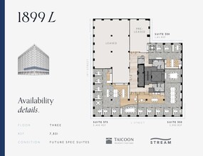 1899 L St NW, Washington, DC for rent Floor Plan- Image 1 of 2