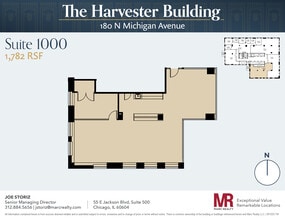 180 N Michigan Ave, Chicago, IL to rent Floor Plan- Image 1 of 8
