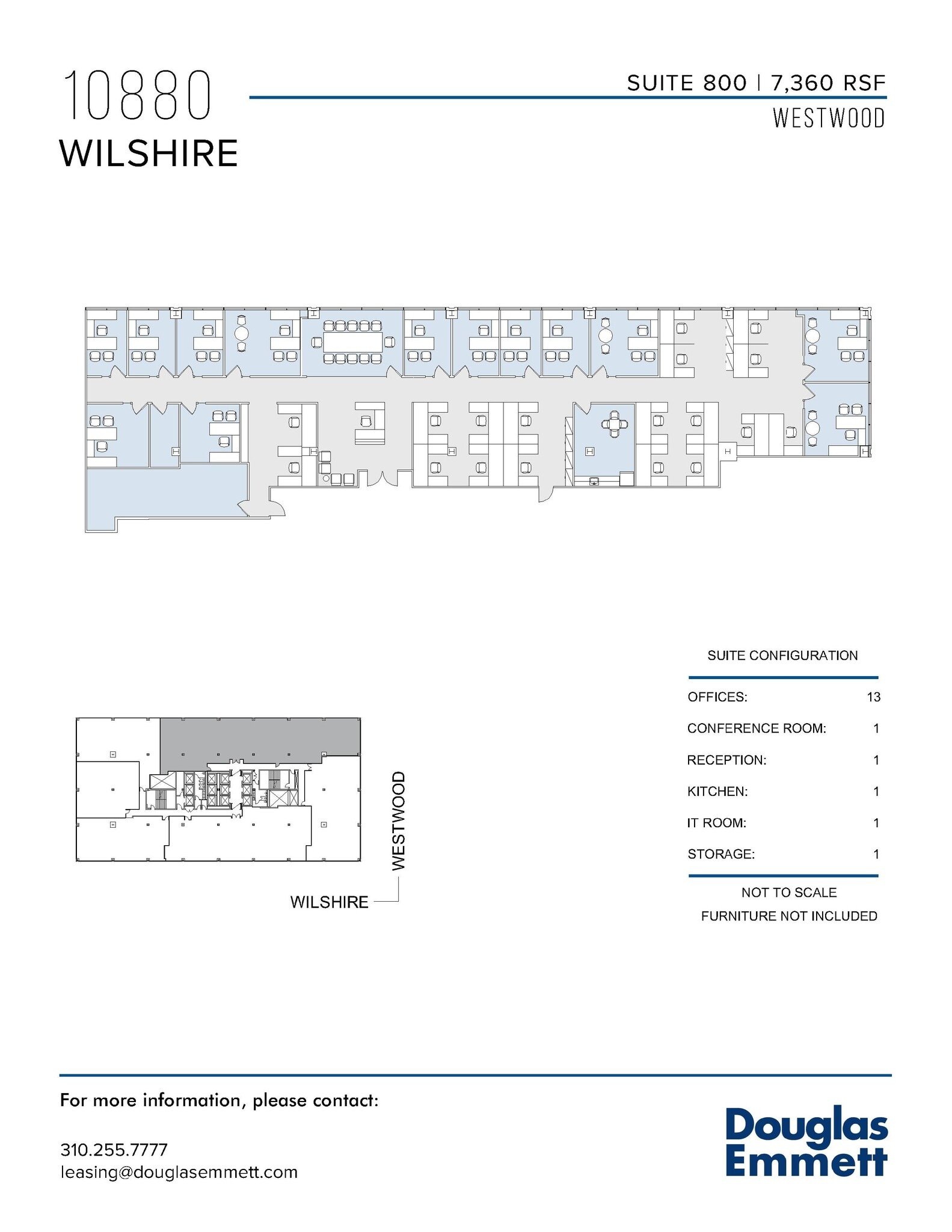 10880 Wilshire Blvd, Los Angeles, CA to rent Floor Plan- Image 1 of 1