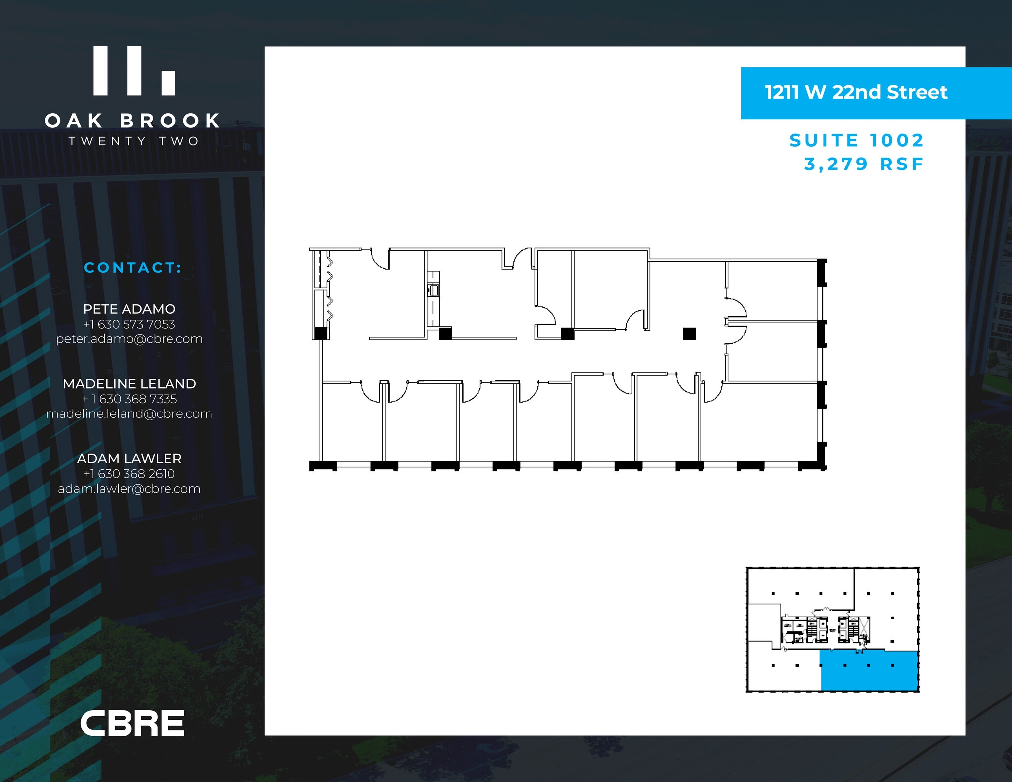 1211 W 22nd St, Oak Brook, IL to rent Floor Plan- Image 1 of 1