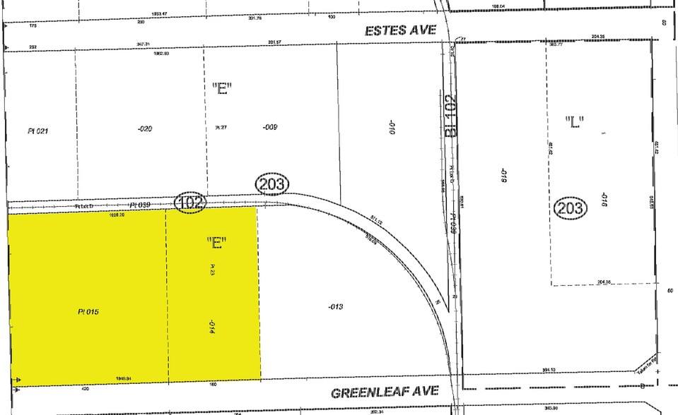 2400-2440 Greenleaf Ave, Elk Grove Village, IL for rent - Plat Map - Image 2 of 4