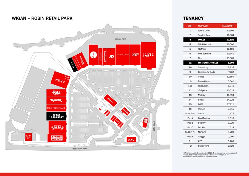 Robin Park, Wigan for rent - Site Plan - Image 3 of 3