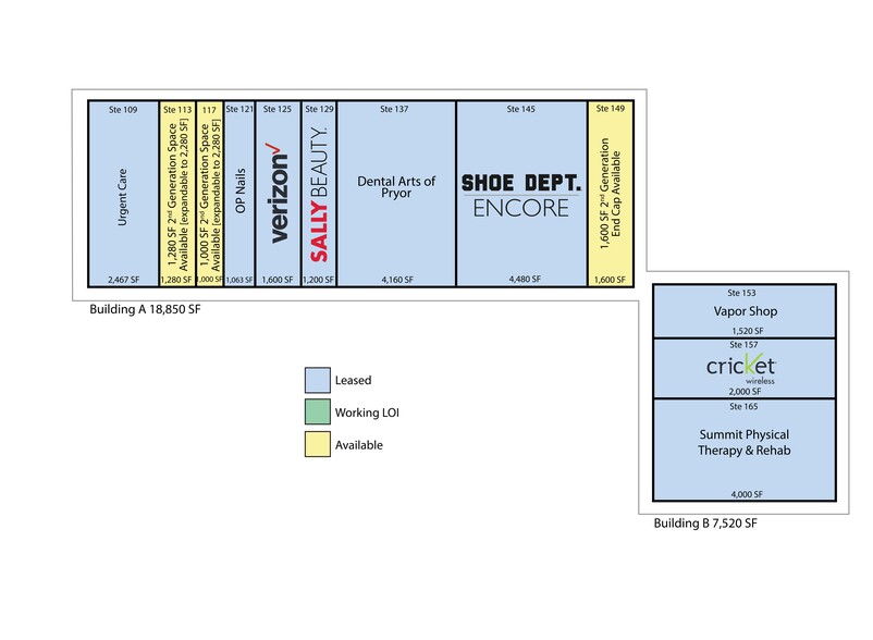 NEQ Highway 69 & Steve Barry Boulevard, Pryor, OK for rent - Site Plan - Image 1 of 2