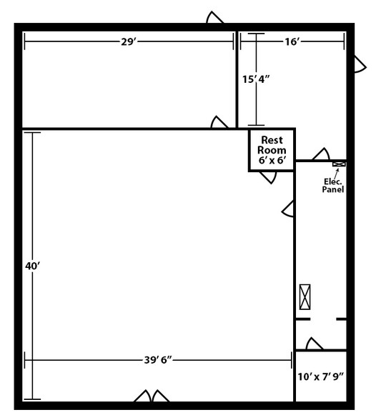 7285 Hawkinsville Rd, Macon-Bibb, GA for rent - Floor Plan - Image 3 of 5