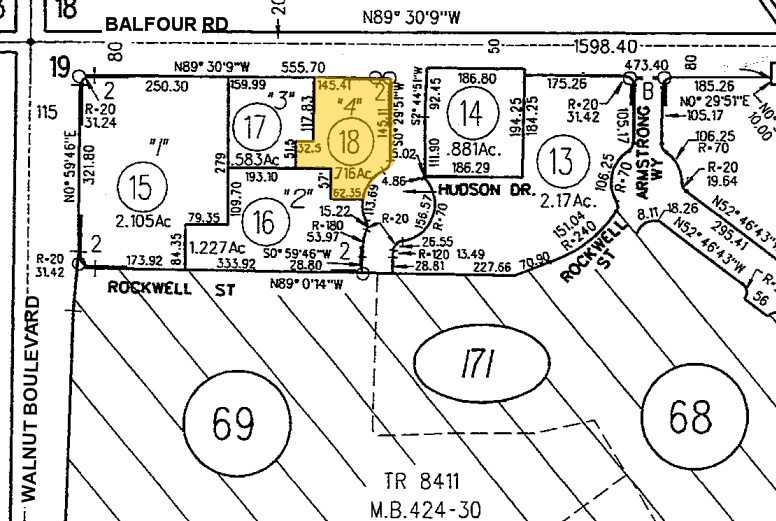 4550 Balfour Rd, Brentwood, CA for sale - Plat Map - Image 2 of 4