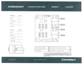 42 Broadway, New York, NY for rent Floor Plan- Image 1 of 1