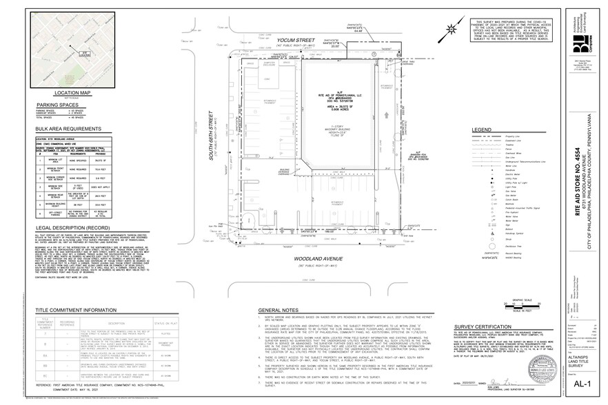 6731 Woodland Ave, Philadelphia, PA for rent - Site Plan - Image 2 of 3