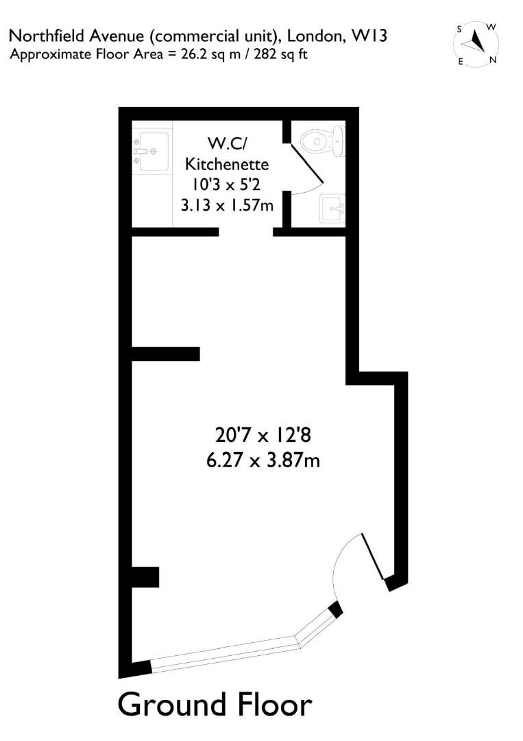 70 Northfield Ave, London to rent Floor Plan- Image 1 of 1