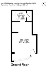 70 Northfield Ave, London to rent Floor Plan- Image 1 of 1