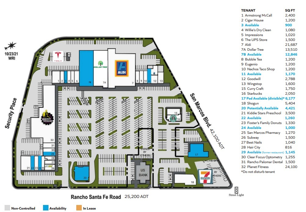 621-701 S Rancho Santa Fe Rd, San Marcos, CA for rent Floor Plan- Image 1 of 1