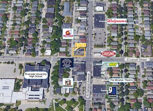 2911 N Oakland Ave, Milwaukee, WI - aerial  map view