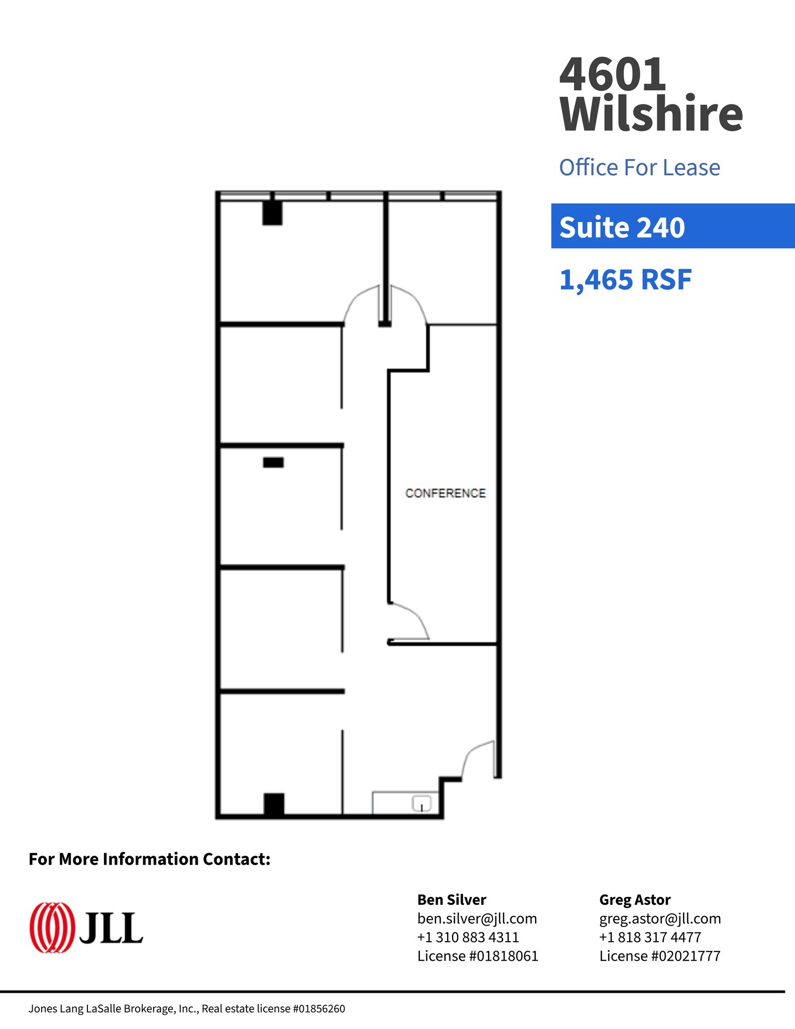 4601 Wilshire Blvd, Los Angeles, CA to rent Site Plan- Image 1 of 1