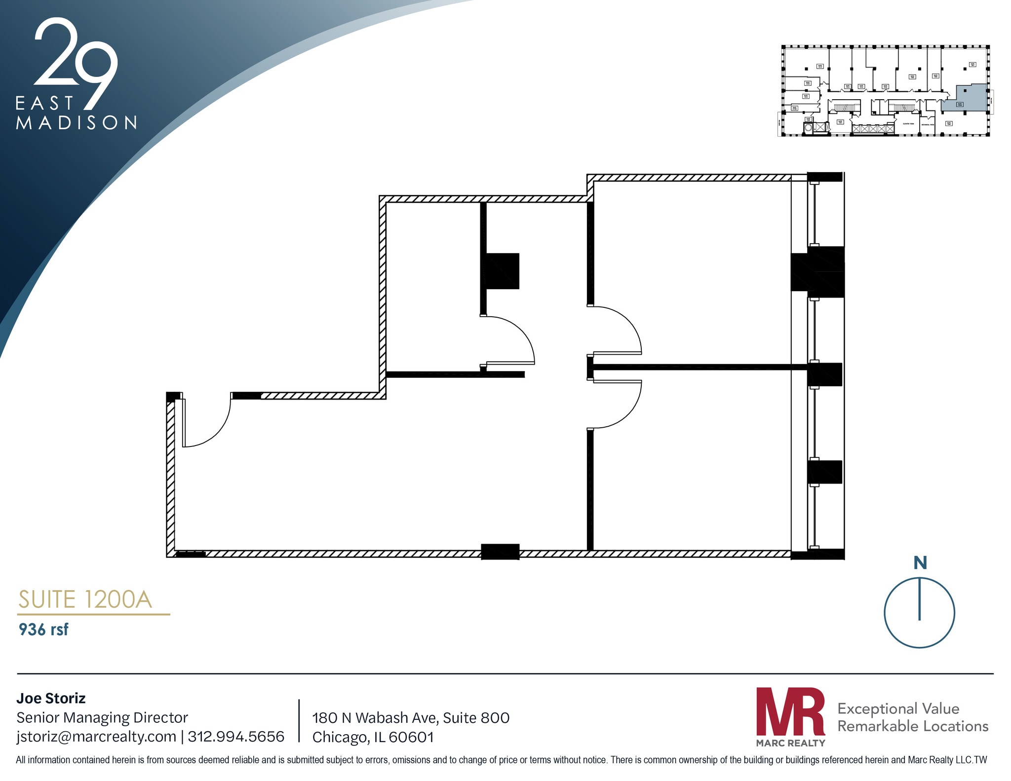 29 E Madison St, Chicago, IL to rent Floor Plan- Image 1 of 1
