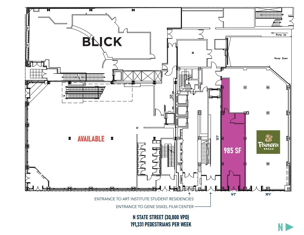 168 N State St, Chicago, IL to rent Floor Plan- Image 1 of 1