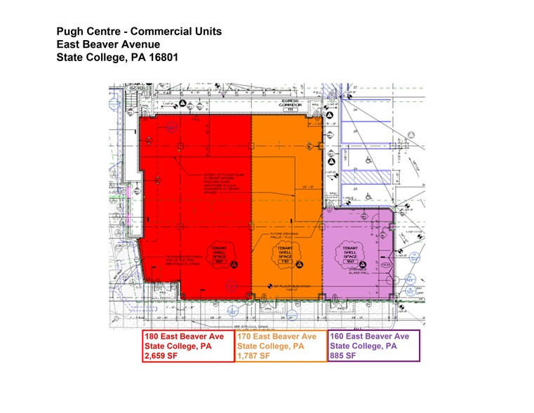 160-170 E Beaver Ave, State College, PA for rent - Floor Plan - Image 2 of 12