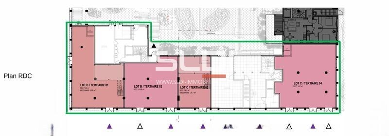 Retail in Vaulx-en-Velin to rent - Floor Plan - Image 3 of 7