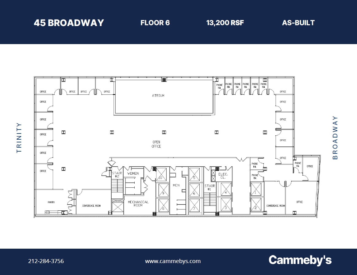 45 Broadway, New York, NY to rent Floor Plan- Image 1 of 1