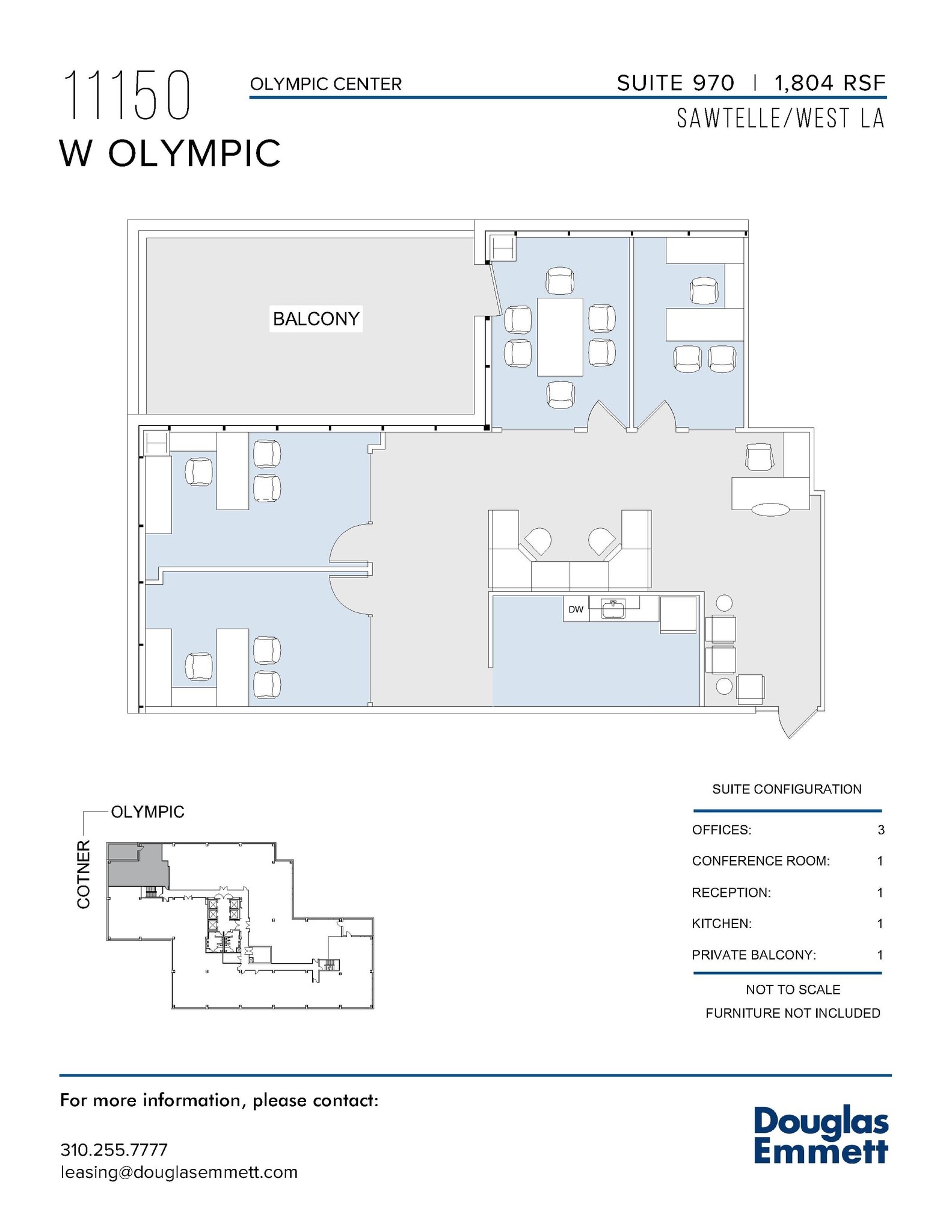 11150 W Olympic Blvd, Los Angeles, CA to rent Floor Plan- Image 1 of 1
