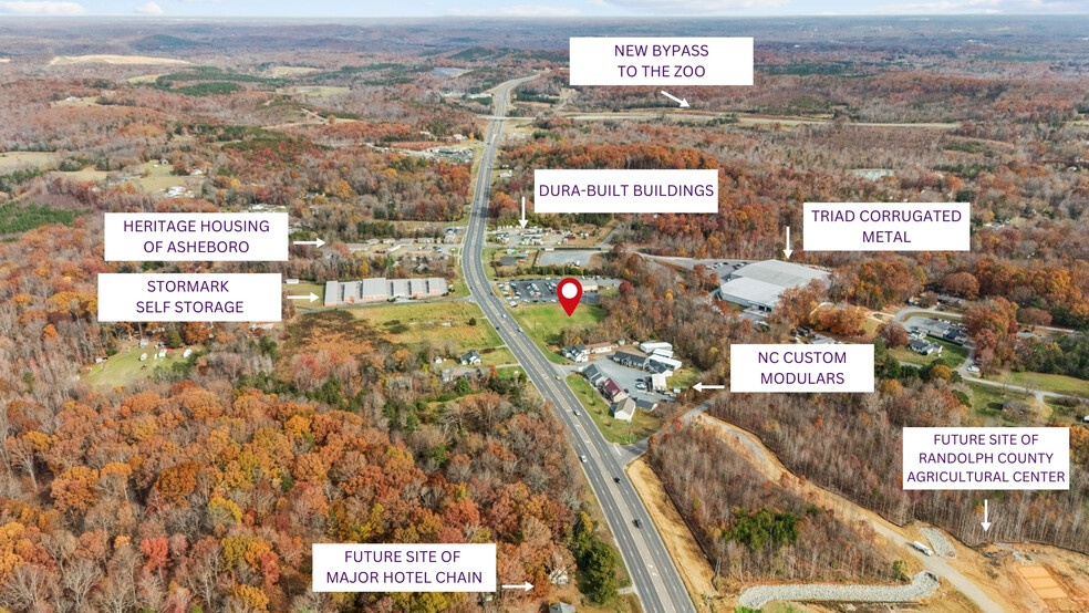 U.S. 64 Hwy, Asheboro, NC for sale - Aerial - Image 2 of 6