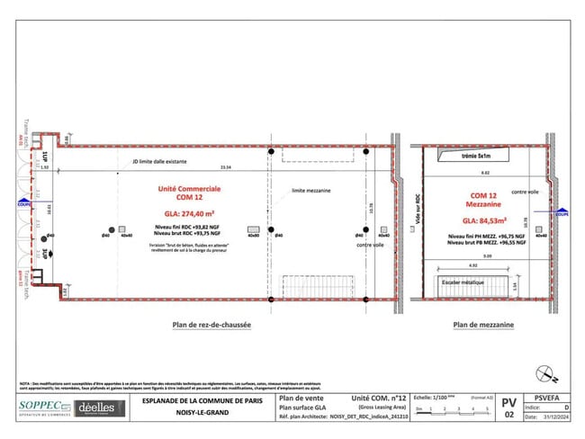 Location Commerce 357 m²