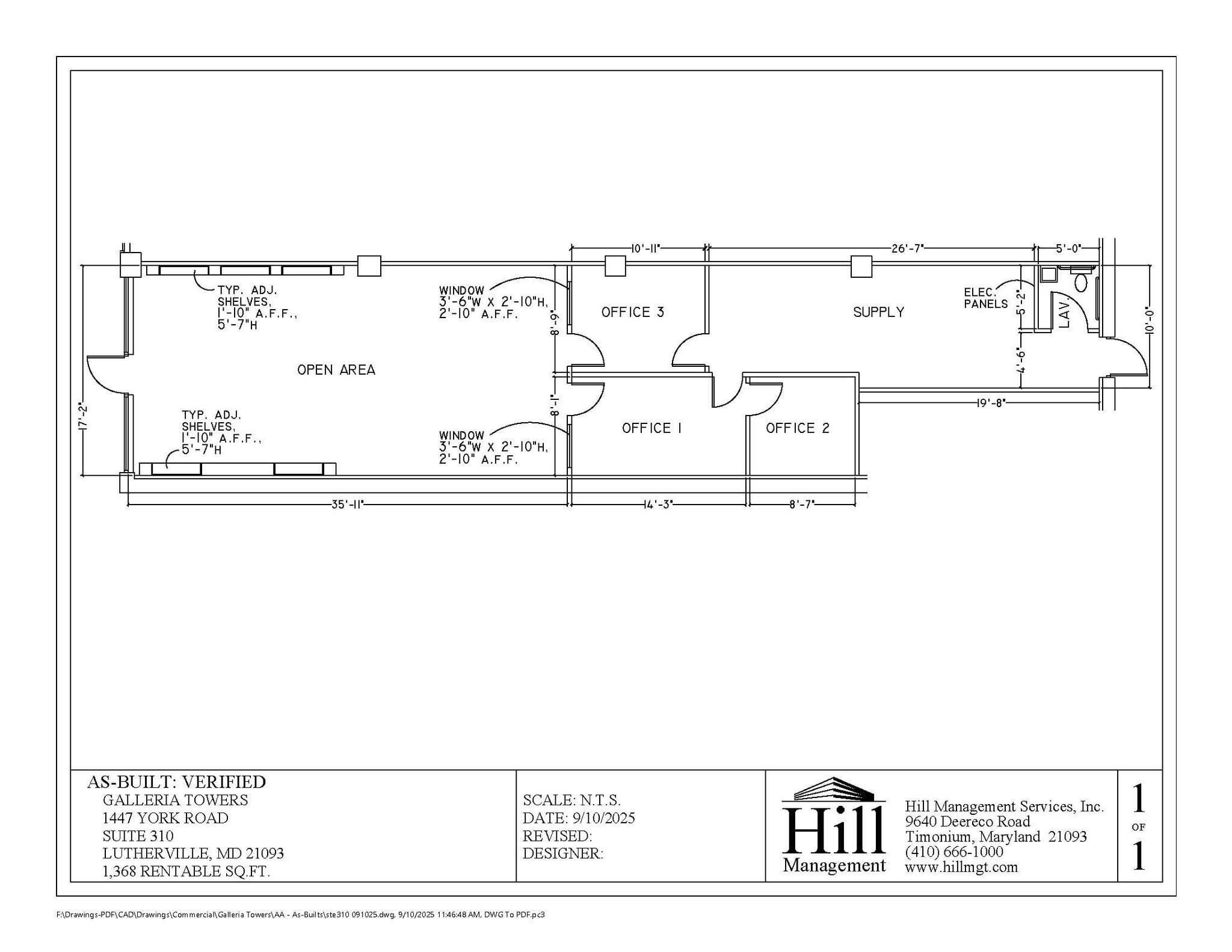1447 York Rd, Lutherville, MD to rent Floor Plan- Image 1 of 1