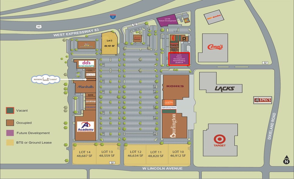 Harlingen Corners Shopping Center - In-Line Future Dev, Harlingen, TX for rent - Site Plan - Image 1 of 12