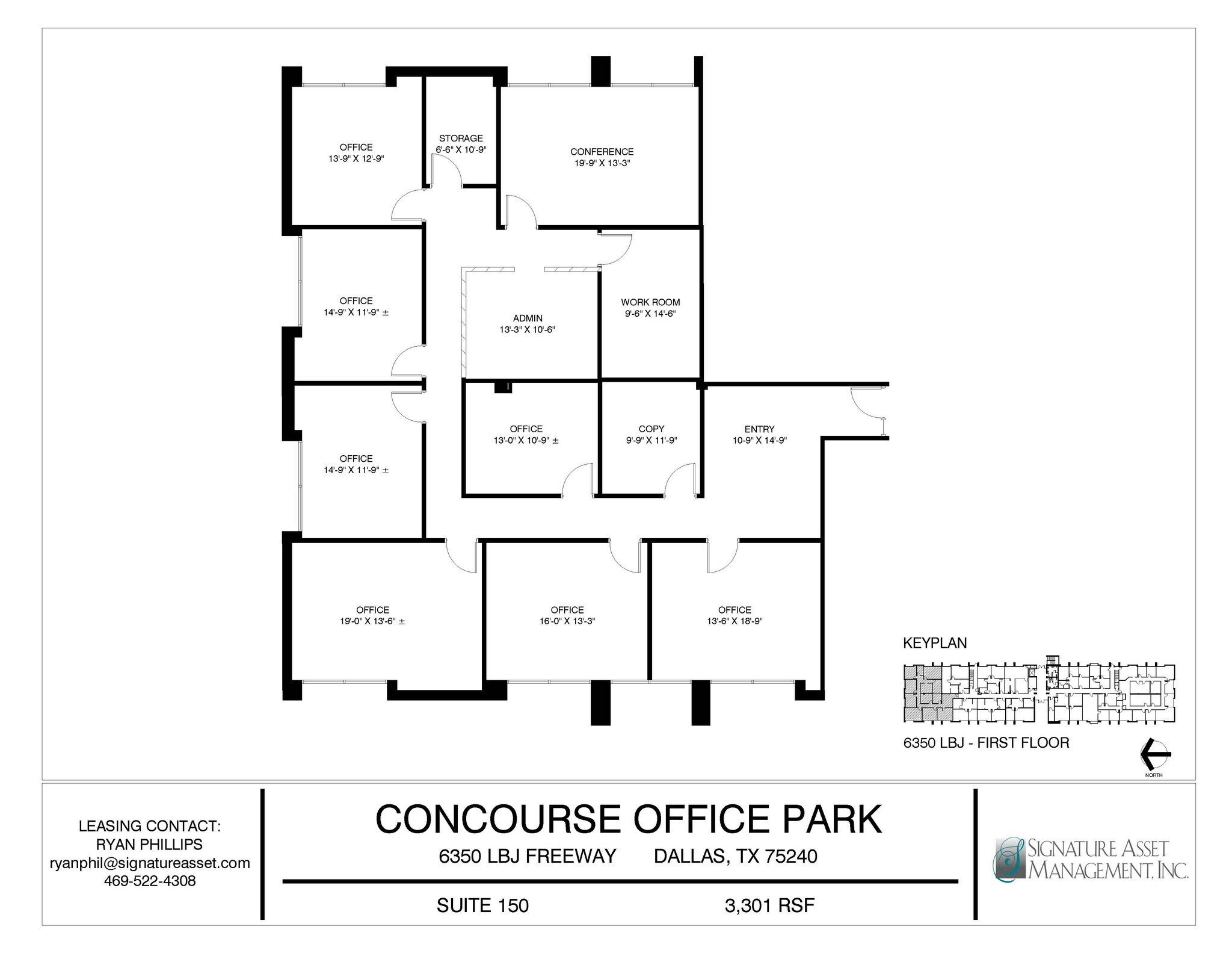 6350 LBJ Fwy, Dallas, TX to rent Floor Plan- Image 1 of 2