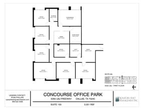 6350 LBJ Fwy, Dallas, TX to rent Floor Plan- Image 1 of 2