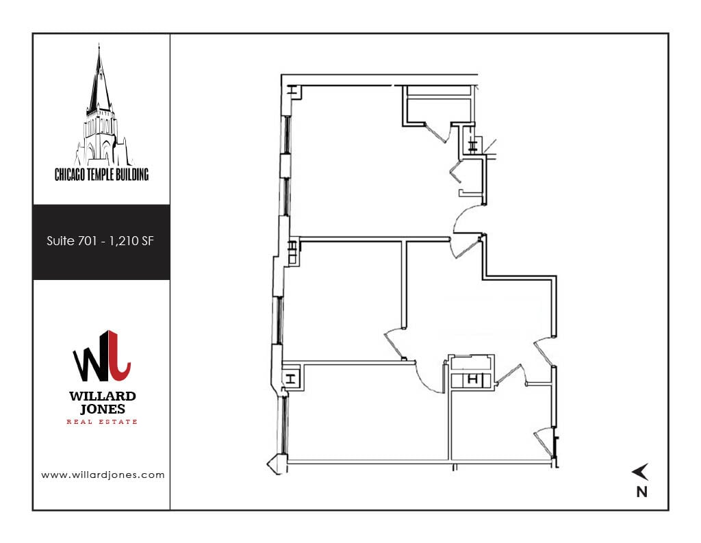77 W Washington St, Chicago, IL to rent Floor Plan- Image 1 of 1