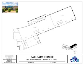 1401 Nolan Ryan Expy, Arlington, TX for rent Site Plan- Image 1 of 2