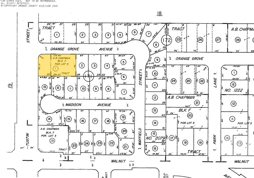 565 N Tustin St, Orange, CA for sale - Plat Map - Image 1 of 1