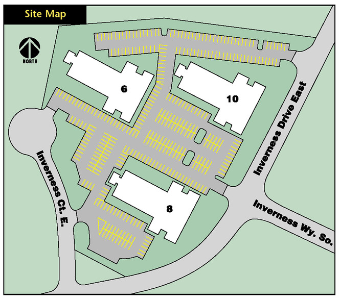 8 Inverness Dr E, Englewood, CO for rent - Site Plan - Image 2 of 12