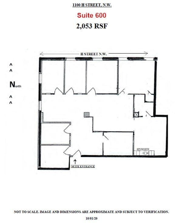 1100 H St NW, Washington, DC to rent Floor Plan- Image 1 of 11