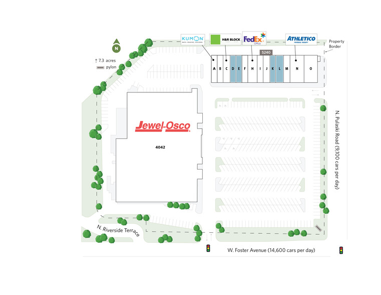 5240 N Pulaski Rd, Chicago, IL for rent - Site Plan - Image 3 of 9