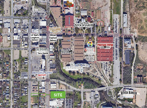 2225 N Main St, Fort Worth, TX - aerial  map view