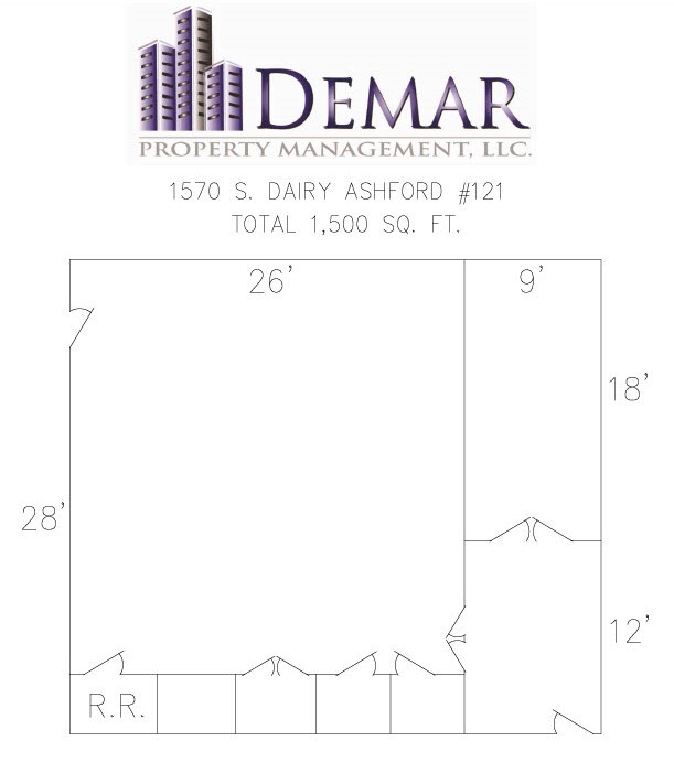 1570 Dairy Ashford Rd, Houston, TX for rent Floor Plan- Image 1 of 5